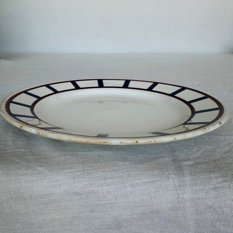 サルグミンヌ アンティーク バスク柄 深皿 2枚セット フレンチ