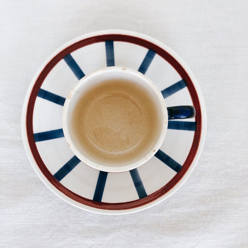 クレイユモントロー HBCM べアン バスク柄 カップ＆ソーサーC  