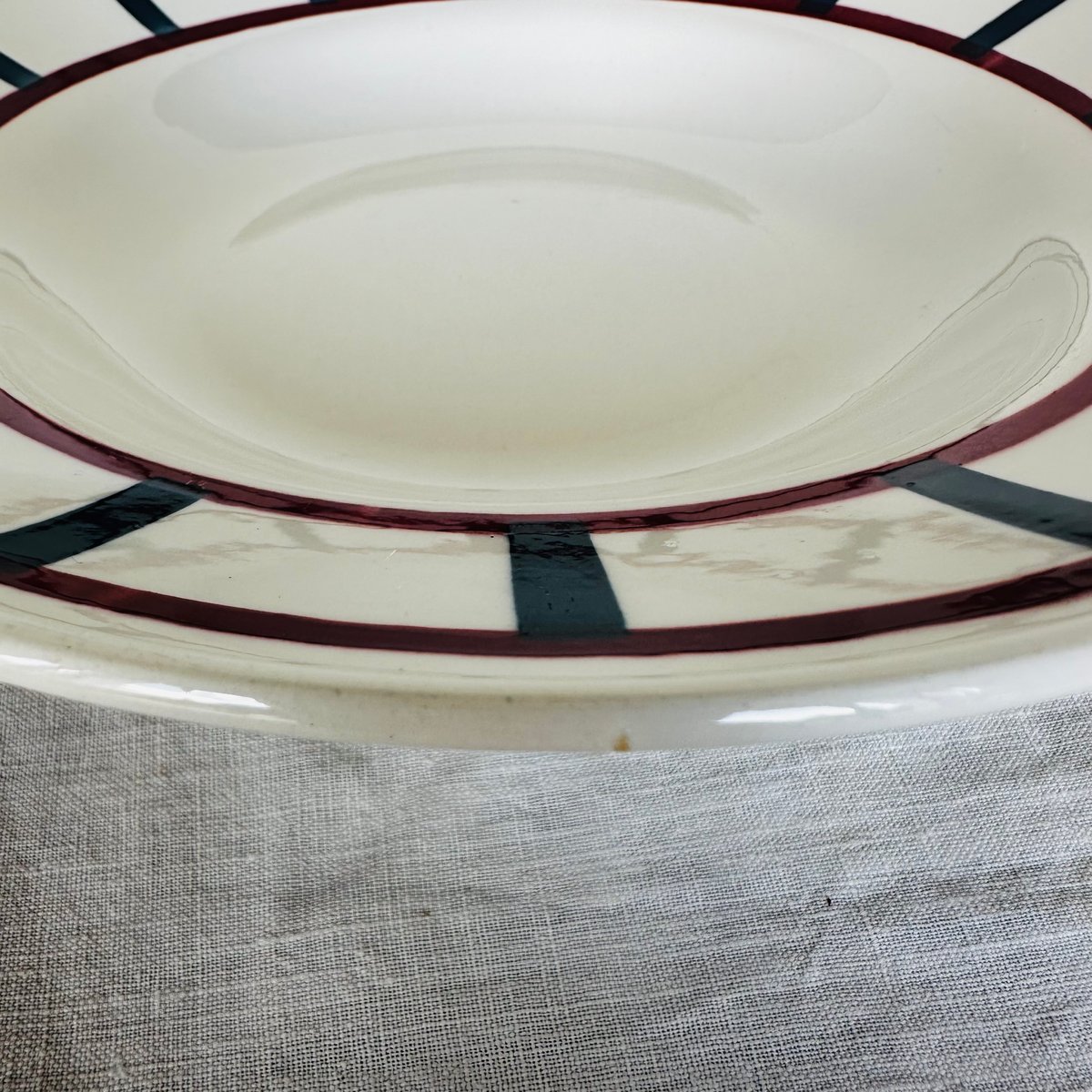 美品 フランス バドンヴィレー アンティーク スーププレート 5枚セット 美品 フランス バドンヴィレー アンティーク スーププレート 5枚