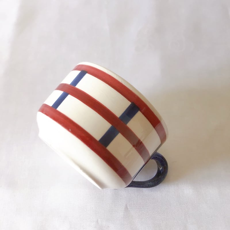 クレイユモントロー HBCM べアン バスク柄 カップ＆ソーサー