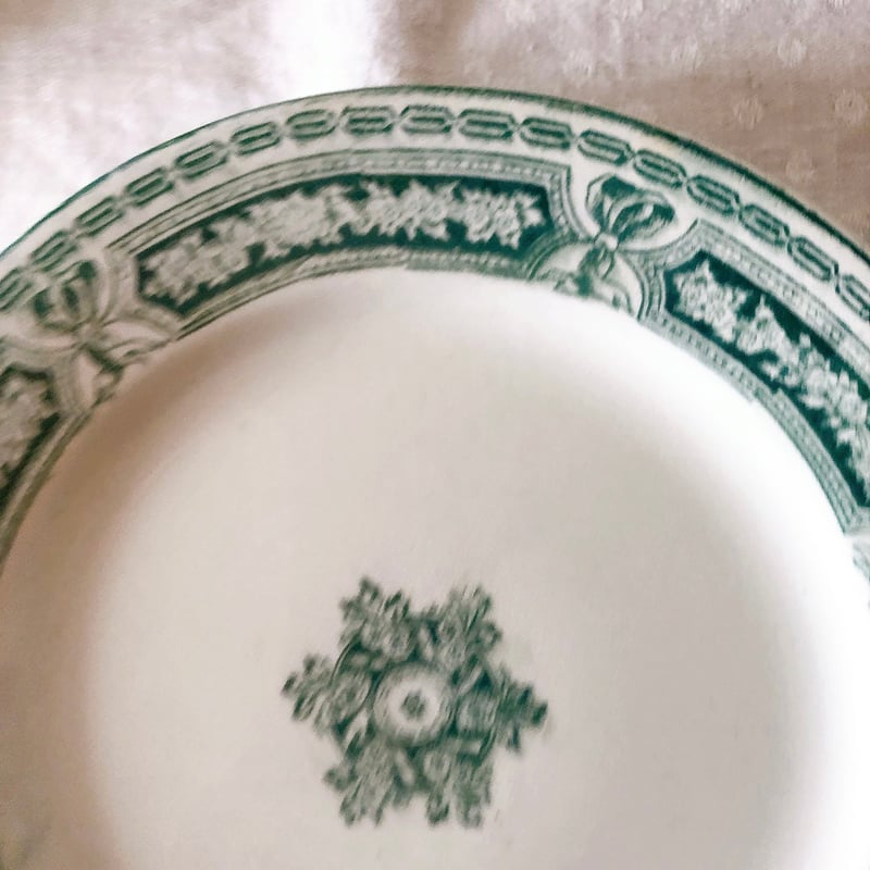 ヴィエイヤールボルドー ルアン ディナープレート グリーン F フランス