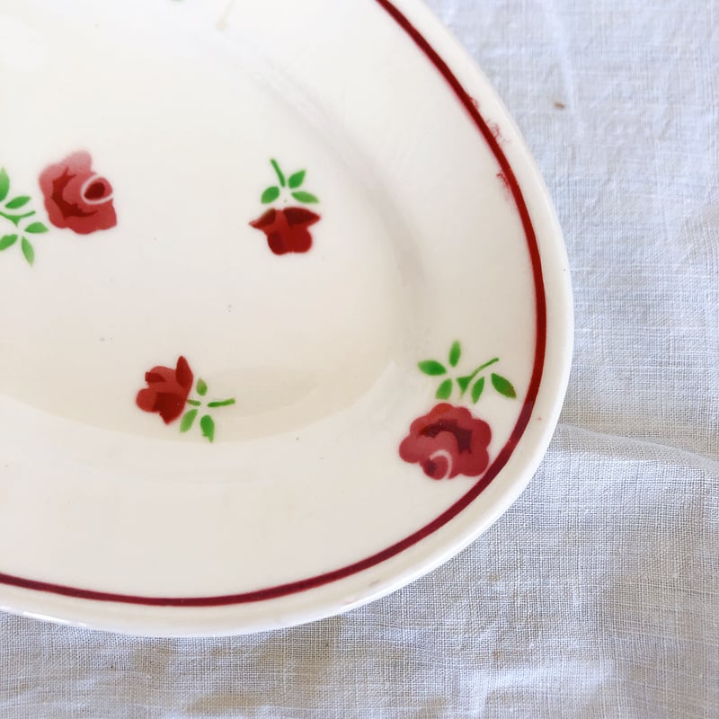 バドンヴィレー バラ柄ラヴィエ MIREILLE フランスアンティーク