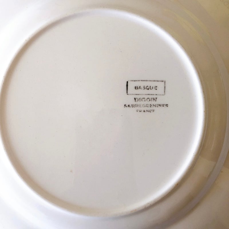 ディゴワンサルグミンヌ バスク柄デイナープレート A フランス
