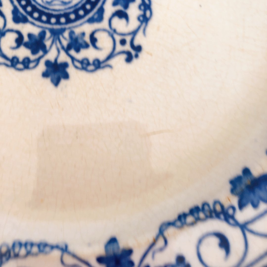 ヴィエイヤールボルドー ルイ15 ディナープレート ブルー フランス