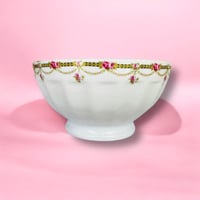 リュネビル バスク柄 大皿／ラウンドプレート32 トリコロールカラー