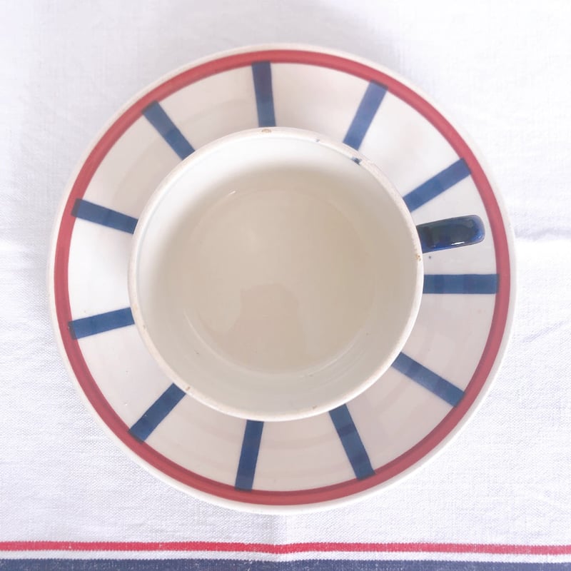 フランスアンティーク クレイユモントロー Béarn バスク柄 コンポティエ fit=scale-down,w=1200