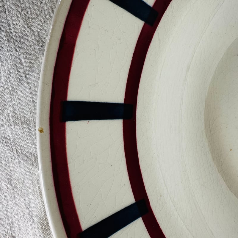 バスク柄スーププレート 深皿 388 バドンヴィレー フランス