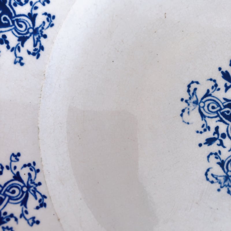 ヴィエイヤールボルドー ルアン ディナープレート ブルー フランス