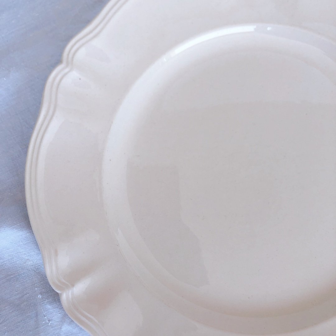 ディゴワン＆サルグミンヌ 花リム 大皿 34㎝ フランスアンティーク食器