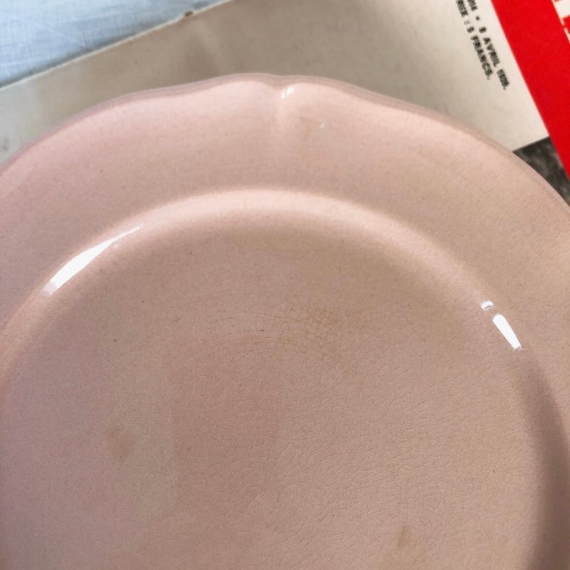 ビレロイ&ボッホ ピンクの花リムケーキスタンド コンポティエ コンポ