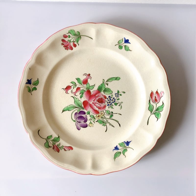 リュネヴィル Réverbère ディナープレート B フランスアンティーク食器