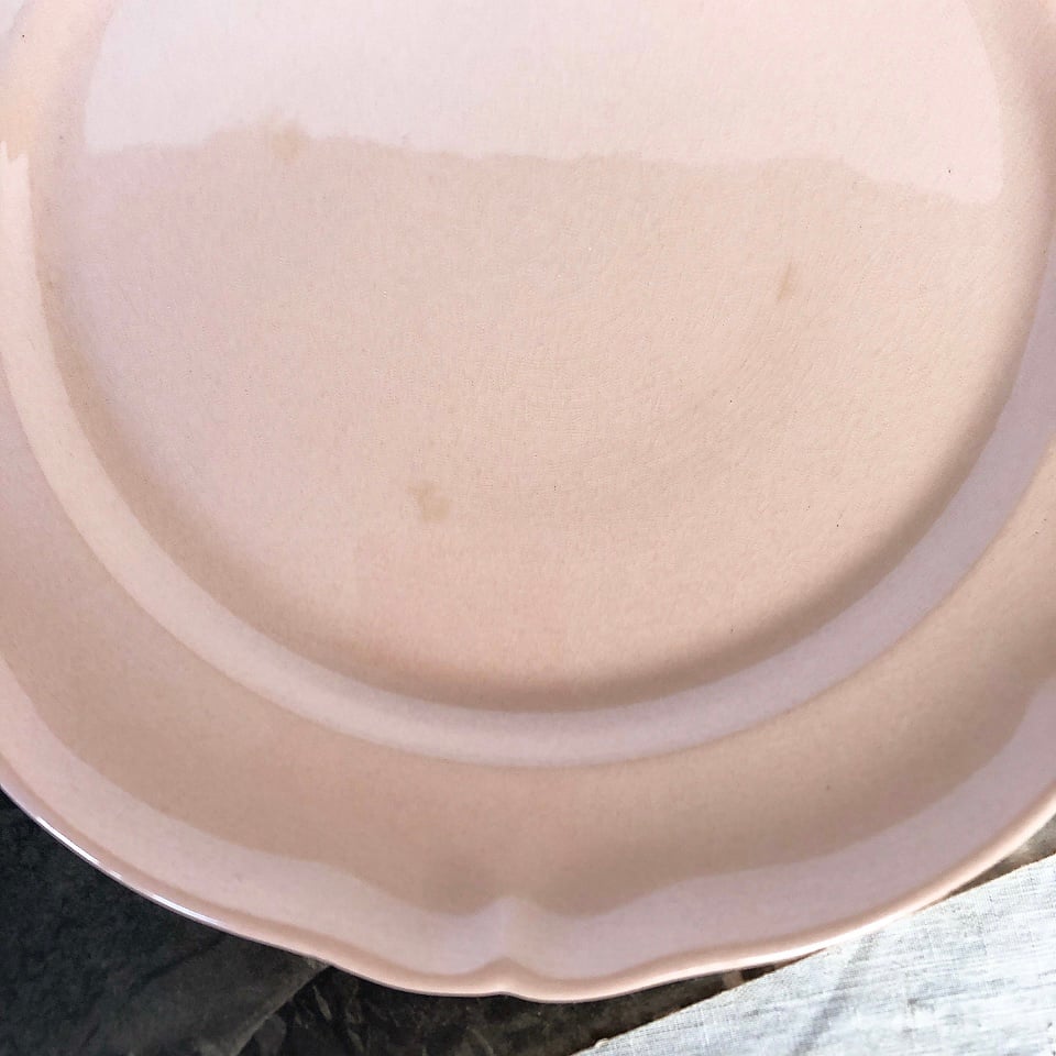 レア‼️フランスアンティーク　ビレロイボッホ　花リム　サラディエ　タミゼ購入 レア‼️フランスアンティーク ビレロイボッホ 花リム サラディエ