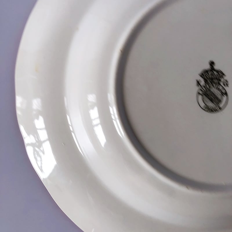 リュネヴィル Réverbère 花柄 スーププレート フランスアンティーク