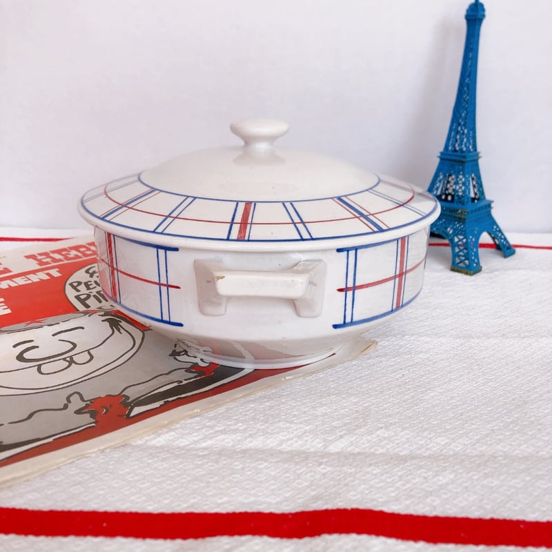 リュネビル バスク柄 『CALMEN』スーピエール トリコロールカラー