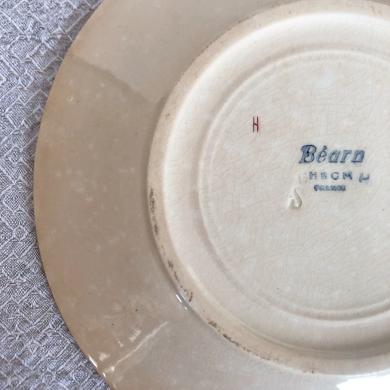 HBCM クレイユモントロー スーププレート 深皿　2枚セット　フランス HBCM クレイユモントロー スーププレート 深皿 2枚セット