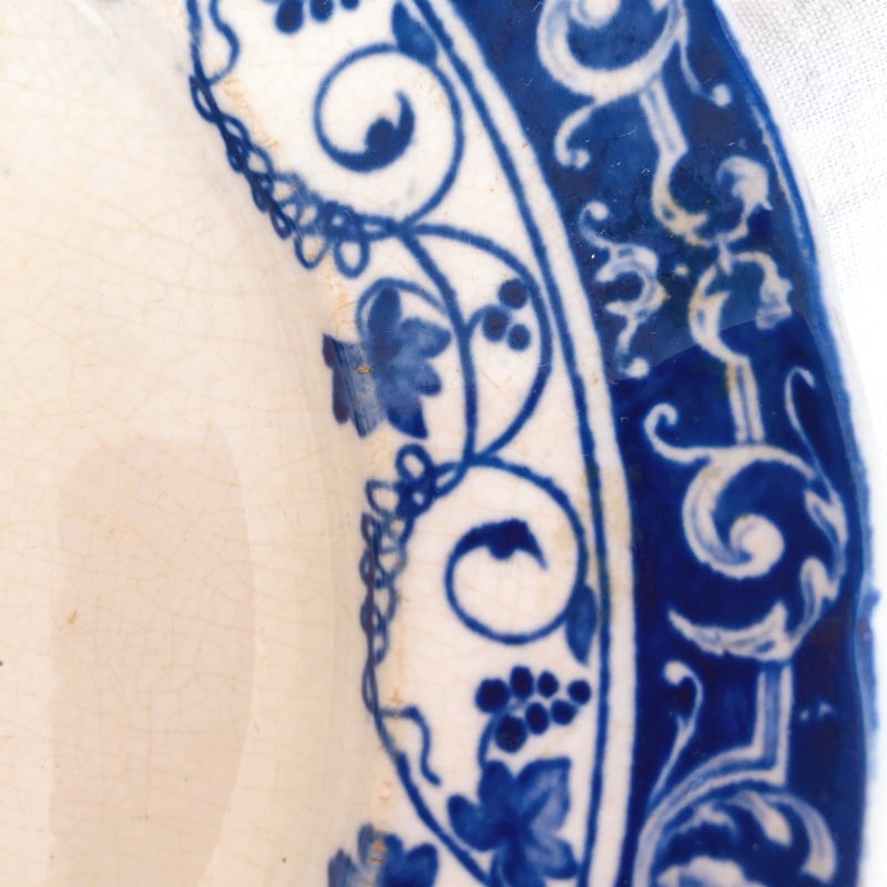 ヴィエイヤールボルドー ルイ15 ディナープレート ブルー フランス