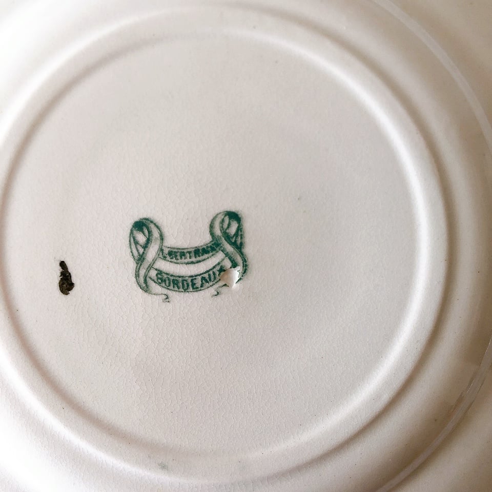 ヴィエイヤールボルドー ルアン ディナープレート グリーン F フランス