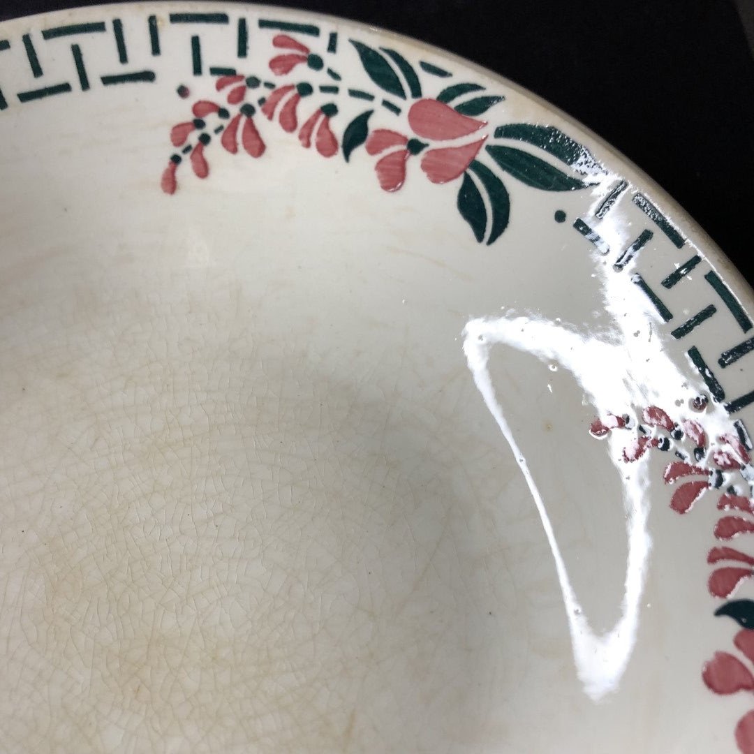 美品　フランスアンティーク　サンタマン　スーププレート　f IMG_5611_942f04d1-4ed1-4523-