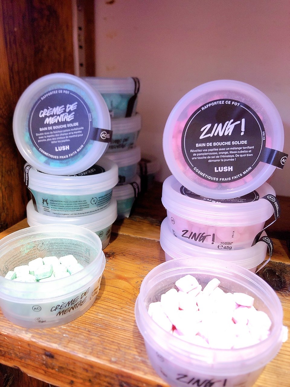 LUSH ラッシュ マウスウォッシュタブレット ジング ZING！45g マウス