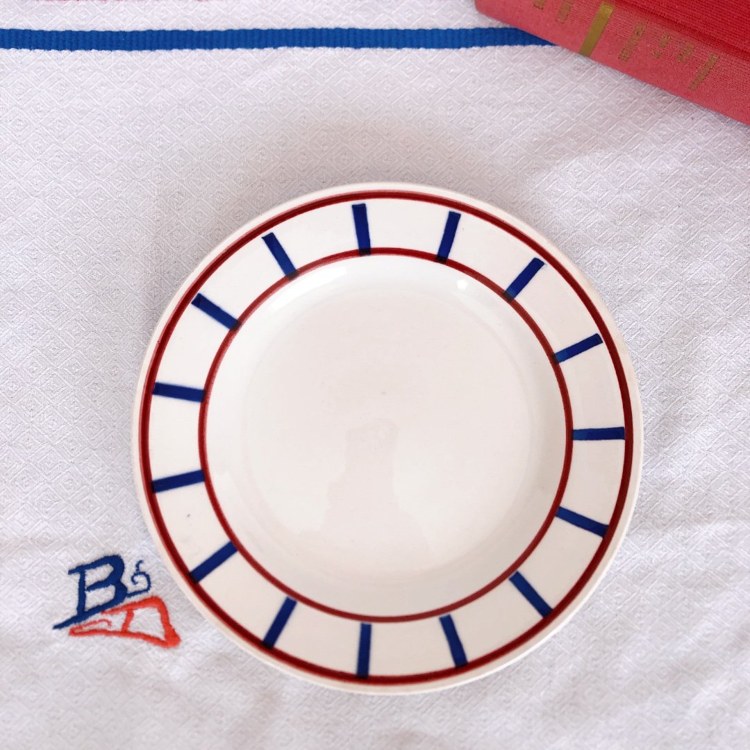 ディゴワンサルグミンヌ　陶器製キャニスター　5個セット　水色　アンティーク食器 DIGOIN SARREGUEMINES（ディゴワンサルグミンヌ） ALAIN