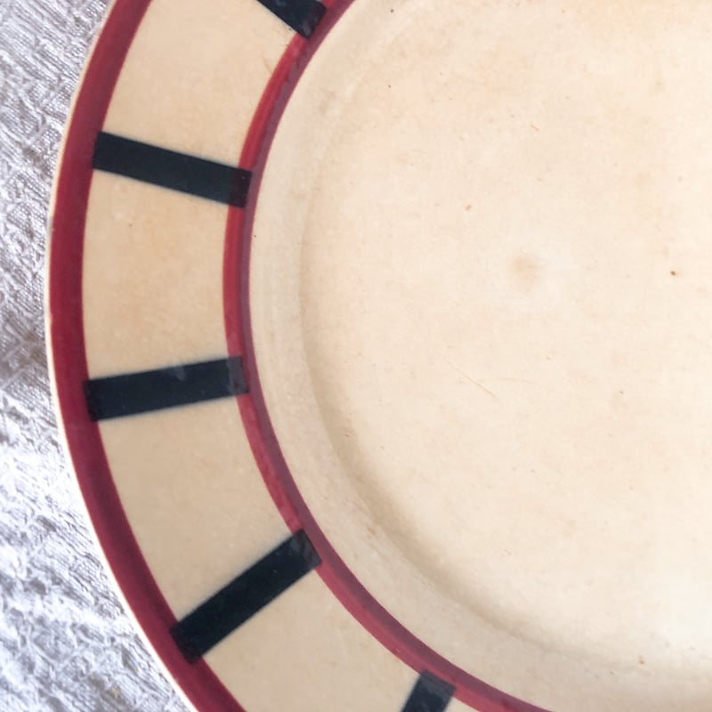 HBCM べアン クレイユモントロー バスク柄ディナープレート A フランス