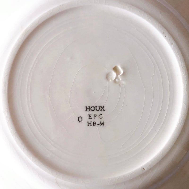 クレイユエモントロー HOUX 柊柄 ディナープレート A フランス