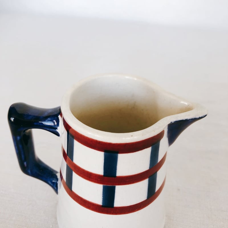 レア☆HBCM Béarnべアン バスク柄ミルクポット ピシェ フランス