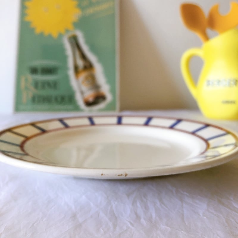 ディゴワンサルグミンヌ バスク柄デイナープレート A フランス