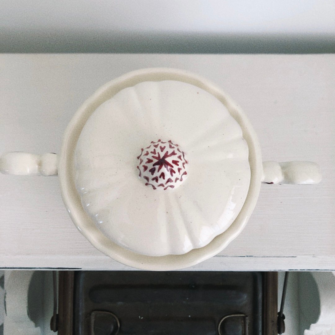 フランス サルグミンヌ オベルネ 花リムコーヒーポットアンド