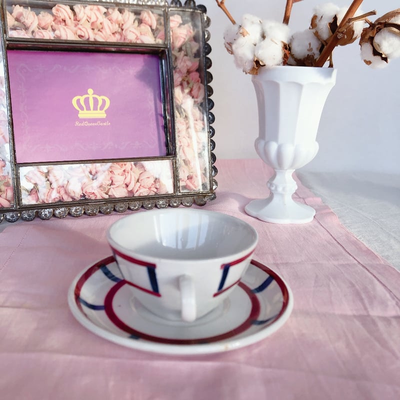 バドンヴィレー バスク柄カップアンドソーサー デミタス D