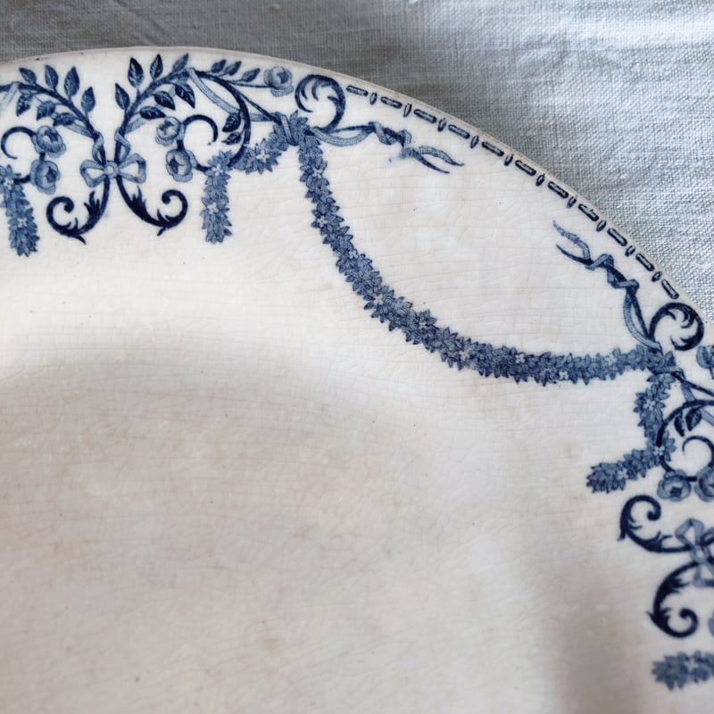 希少　クレイユモントロー 『ナポレオン』ケーキスタンド　フランスアンティーク食器 希少 クレイユモントロー 『ナポレオン』ケーキスタンド フランス