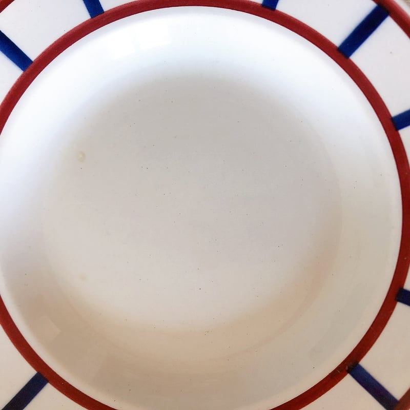 フランスアンティーク HBCM Béarn クレイユモントロー バスク柄 スープ