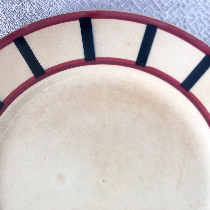 HBCM べアン クレイユモントロー バスク柄ディナープレート A フランス