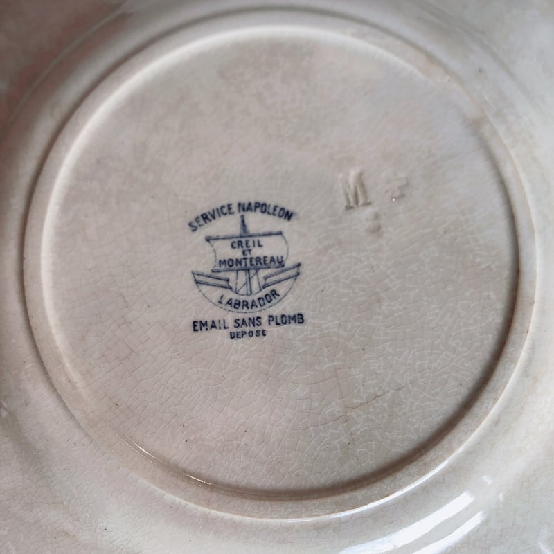 クレイユモントロー 『ナポレオン』デザートプレート 平皿 F フランス