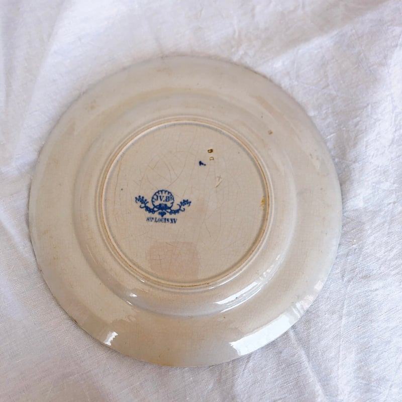 ヴィエイヤールボルドー ルイ15 ディナープレート ブルー フランス