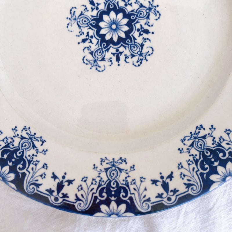 ヴィエイヤーボルドー　ルアン　ディナープレート　フランスアンティーク食器 fit=scale-down,w=1200