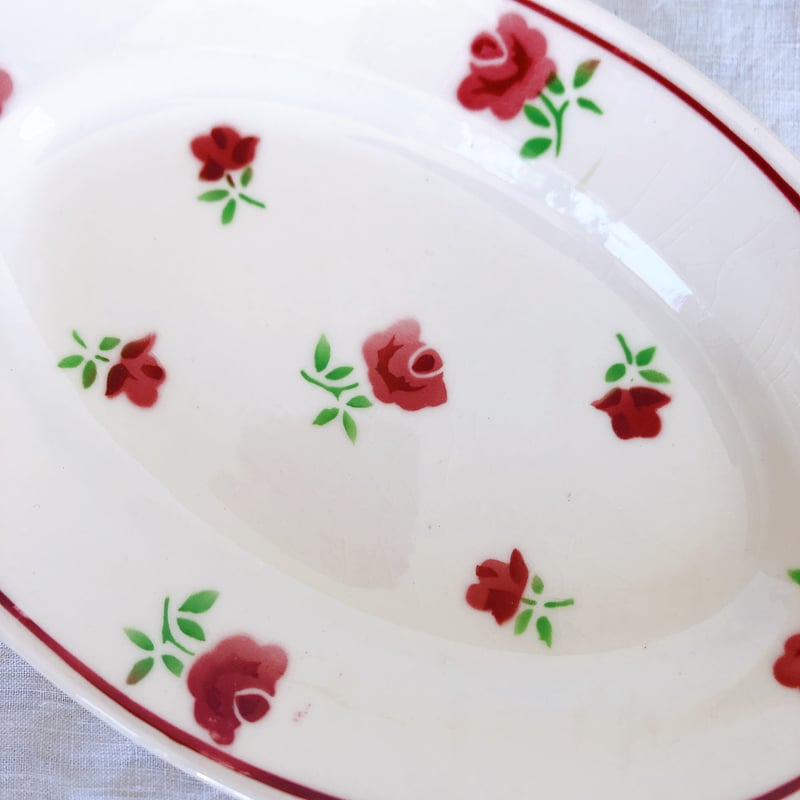 ˚✧₊フランスアンティーク˚✧⁎ ❁⃘野薔薇の素敵なラヴィエ❁⃘˚✧ Creil&Montereau クレイユモントロー クレイユエモントロー