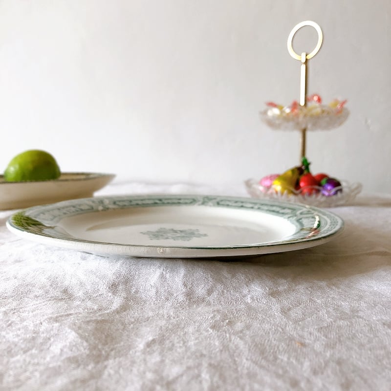 ヴィエイヤールボルドー　カマイユ ディナープレート　A フランスアンティーク食器 ヴィエイヤールボルドー カマイユ ディナープレート F フランス