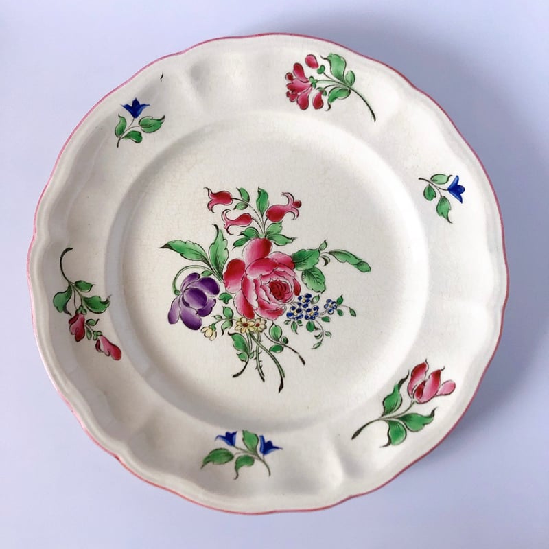 リュネヴィル Réverbère ディナープレート B フランスアンティーク食器