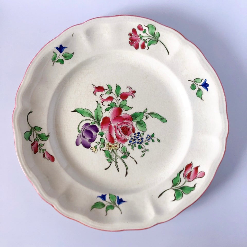 リュネヴィル Réverbère ディナープレート B フランスアンティーク食器