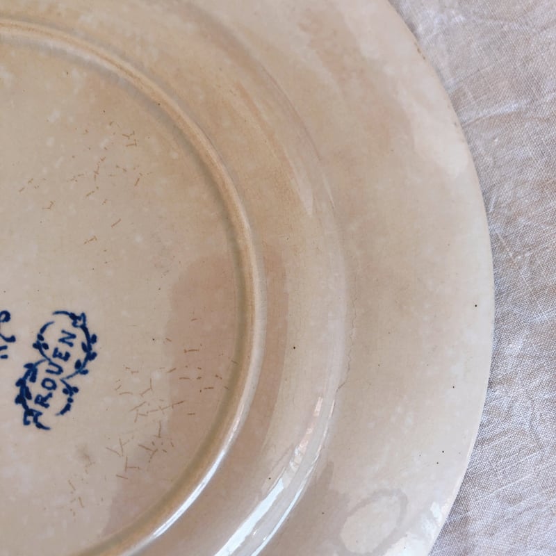 ヴィエイヤールボルドー ルアン ディナープレート ブルー フランス