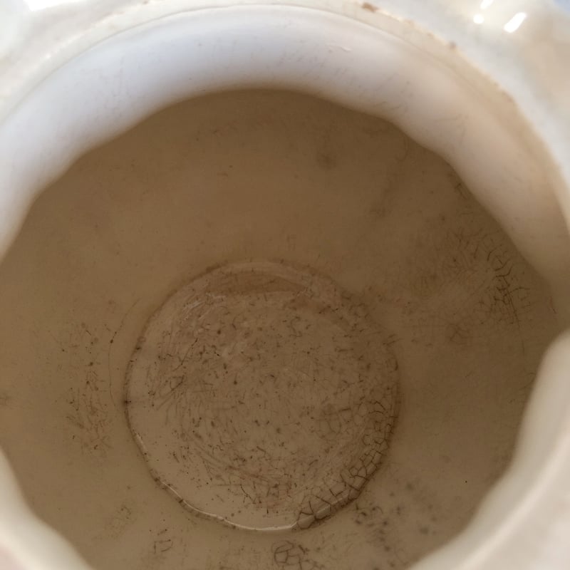 フランス サルグミンヌ 花リムコーヒーポット フランスアンティーク 