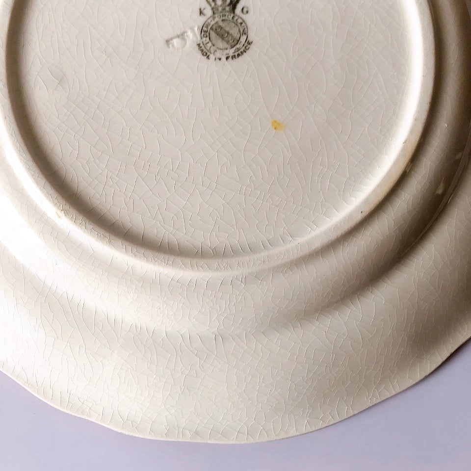 リュネヴィル Réverbère ディナープレート B フランスアンティーク食器