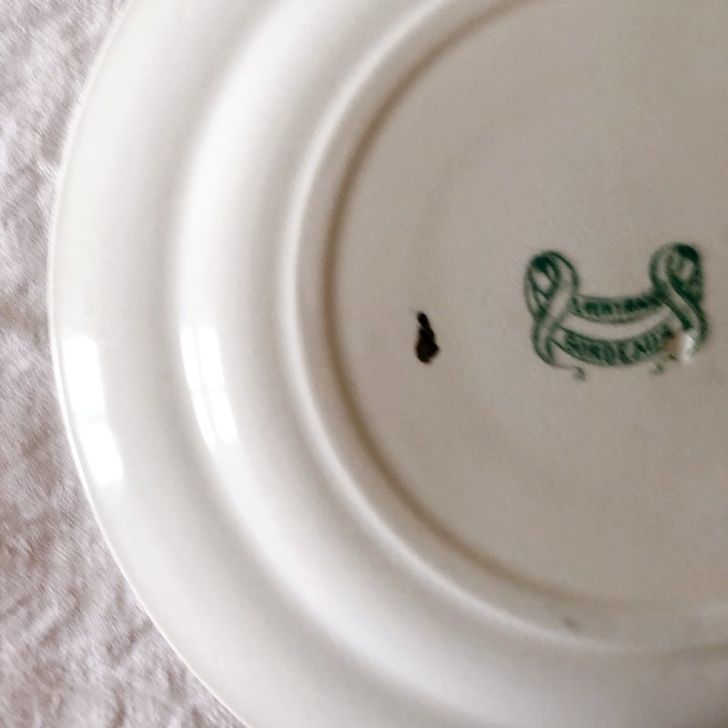 ヴィエイヤールボルドー　カマイユ ディナープレート　E フランスアンティーク食器 ヴィエイヤールボルドー カマイユ ディナープレート E フランス