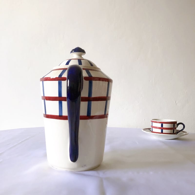 クレイユモントロー HBCM べアン バスク柄コーヒー／ティポット 1500ml