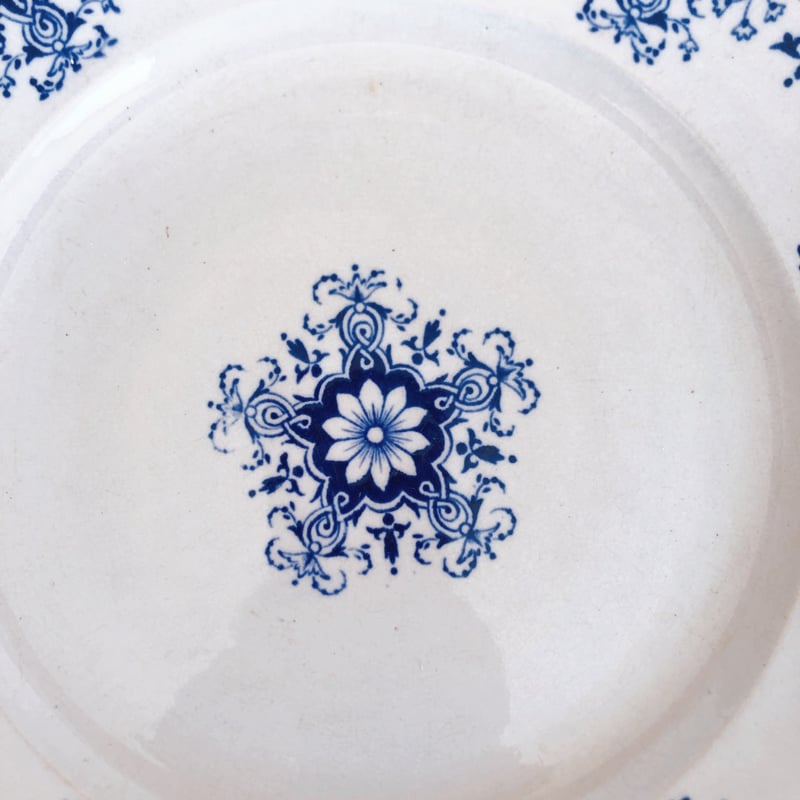 ヴィエイヤールボルドー ルアン ディナープレート ブルー フランス