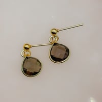 スモーキークォーツのピアス・イヤリング
