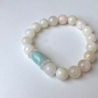 ムーンストーン/水晶/アマゾナイトのブレスレット