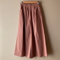 タイ タイコットンのワイドパンツ ブラウン
