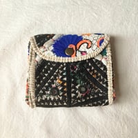 インド ラバリ族の刺繍のカードケース